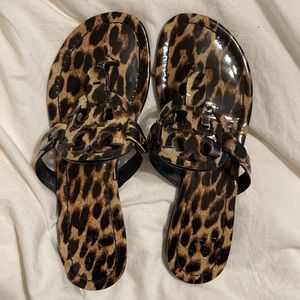 Tory Burch Miller Sandals Leopard Print size 7